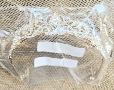 New Gold Tone Rhinestone Swirl Tiara Metal 1 Size Princess Crown