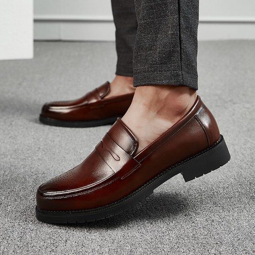 Luxury Men Dress Shoes Slip on Flats 
