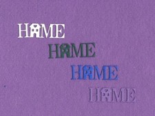 HOME house die cuts scrapbook cards