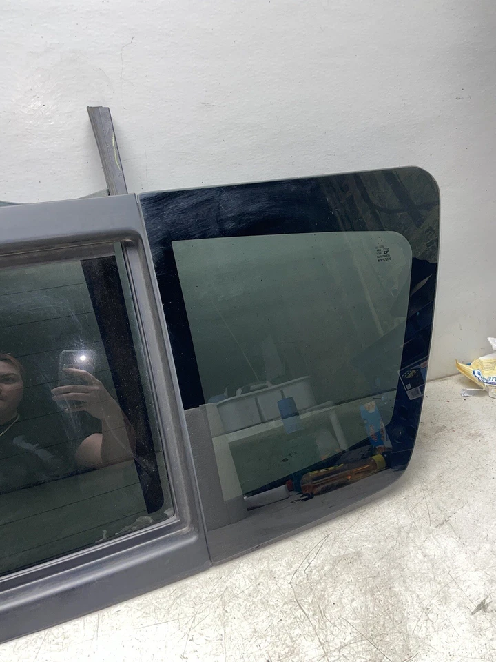 Nissan Titan 2005-2012 3 piezas ventana trasera corredera de vidrio R957 Foto 4 de 4