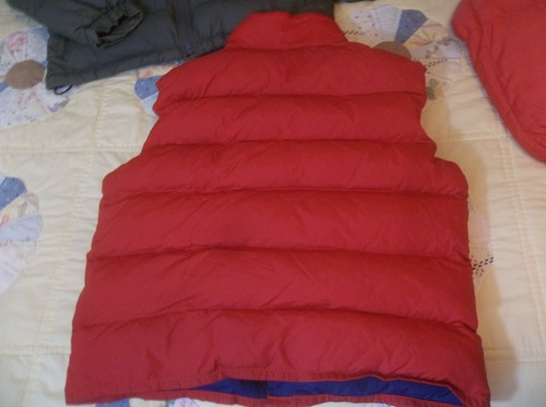 Vintage EMS Eastern Mountain Sports USA Boston Made Goose Down Vest Jacket Red - Picture 5 of 8