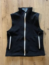 Pearl Izumi Cycling Womes Black Nylon Full Zip Sleevless Vest Size Large