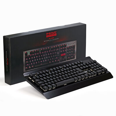 mechanische Gaming Tastatur deutsch QWERTZ Keyboard USB 105 rote LED red Key