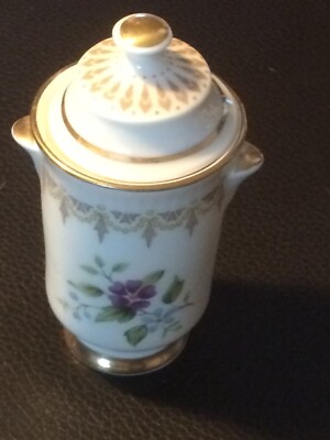 MINTON Gefäß mit Deckel Dose Porzellan Porzellan 7,8 cm Franklin Sammelvase