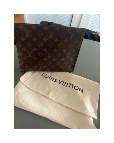 Louis Vuitton Toiletry Monogram Pouch 26 Brown Canvas