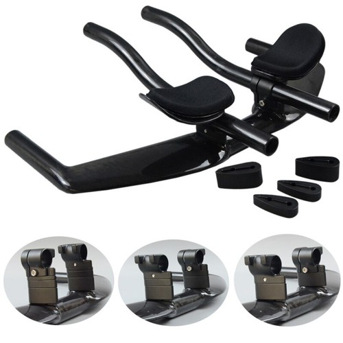 400/420/440mm Full Carbon Fiber Road Bike TT Handlebar Triathlon Rest Handlebars