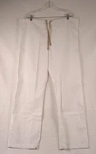 EWC Medical Reversible Scrub Pants SPAS WH White Size Medium 207A