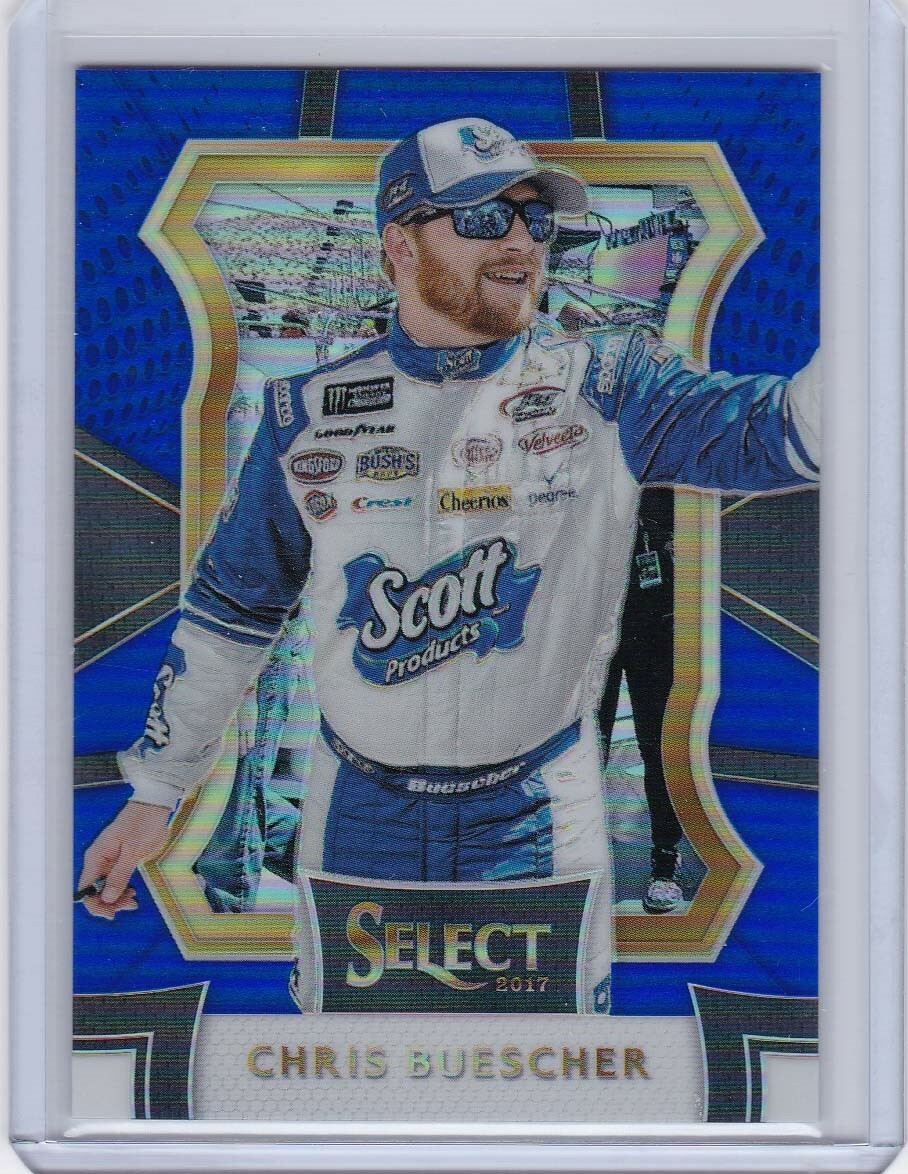 2017 Select Chris Buescher Grandstand Card No. 73 Blue Prizm #190/199
