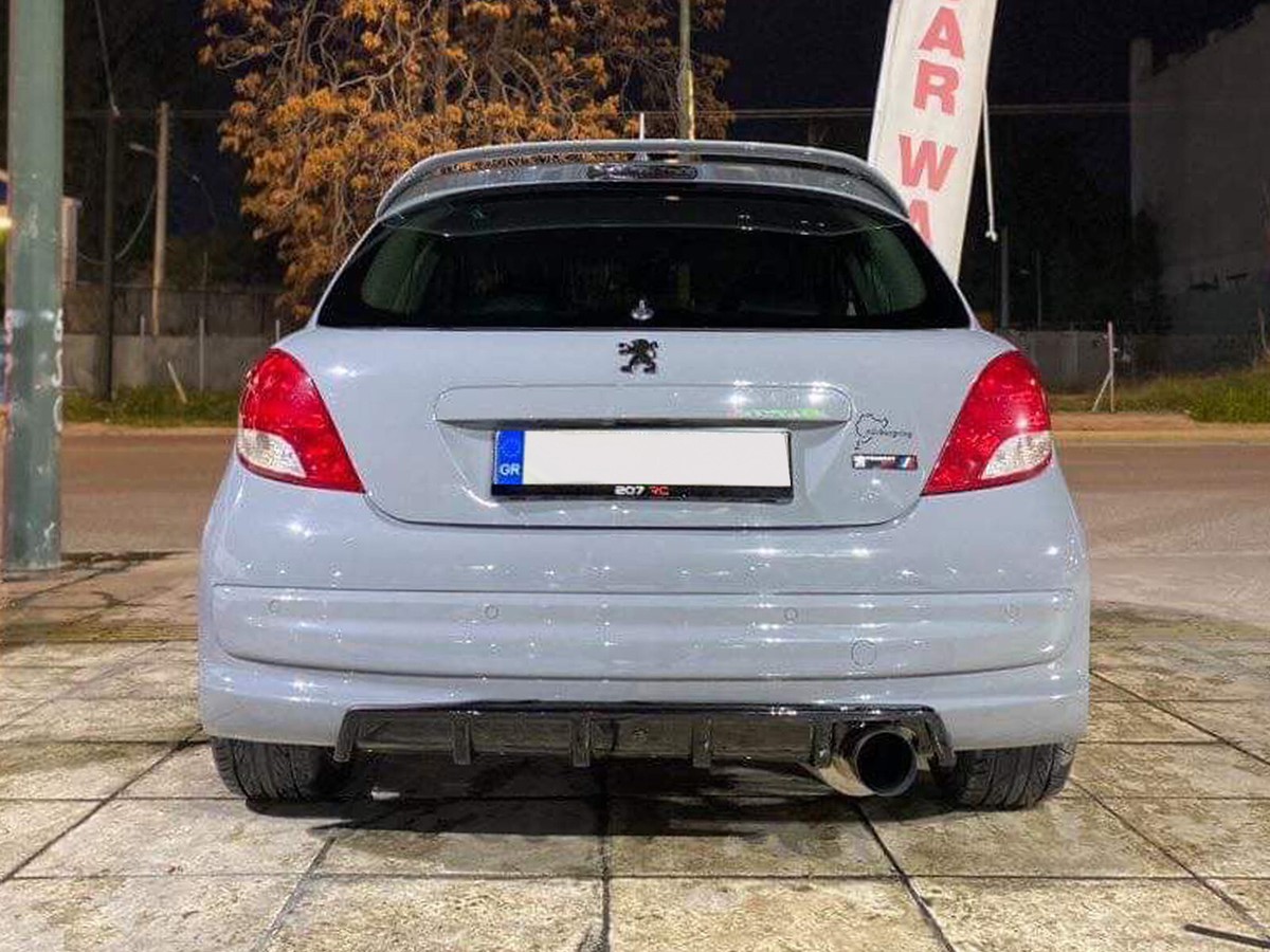 REAR DIFFUSER FOR PEUGEOT 207 (2006-2014) ABS GLOSS BLACK | eBay