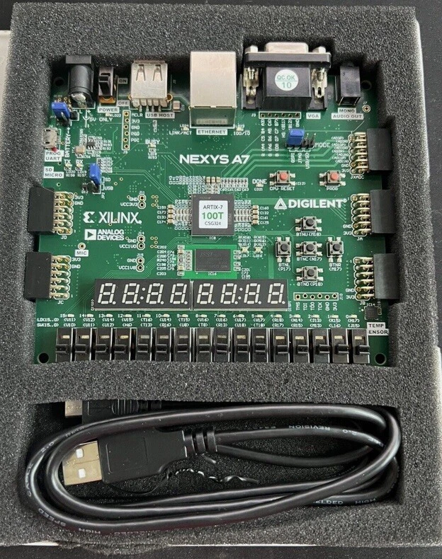 Digilent Nexys A7-100T - FPGA Trainer Board Recommended for ECE Curriculum New - Image 2 of 4