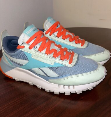 Reebok Classic Leather Legacy Blue Athletic Sneakers Men's Size 8.5 Pre-owned