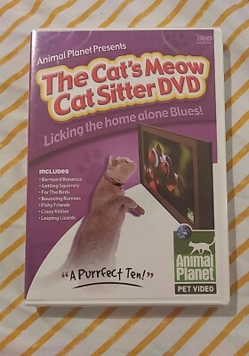 Animal Planet The Cat's Meow Cat Sitter DVD For Your Pets BRAND NEW & SEALED