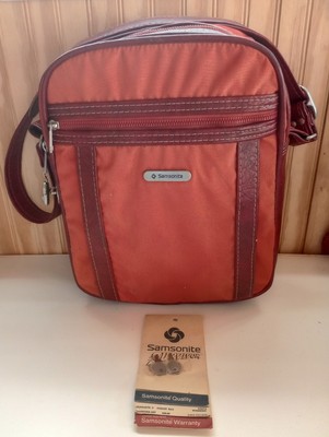 Vtg Samsonite Survivor Wineberry Silhouette II Gadget Carry On Shoulder Tote Bag