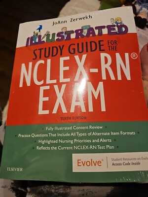 Sealed JoAnn Zerwekh Illustrated Study Guide For The NCLEX-RN Exam 10th Edition 