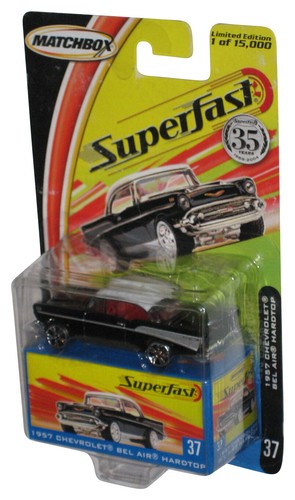 Matchbox Superfast (2004) Mattel schwarz 1957 Chevrolet Bel Air Hardtop Auto #37