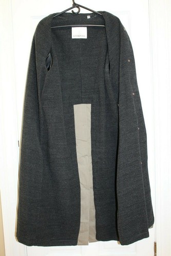 London Fog Damen Trenchcoat Größe 8 normal grau Flanell gefüttert Knopfleiste - Bild 3 von 10