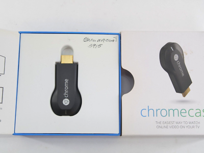 Google Chromecast (1st Generation) Streaming Media Player / (Black
