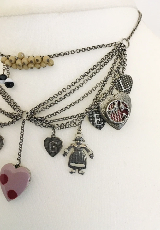 Collar de cadena en capas corazón/alas/ángel Servane Gaxotte Foto 2 de 4