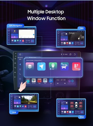 Autoradio 6+64G Carplay Android 12 GPS NAVI RDS Bluetooth USB Kamera Doppel 2DIN - Bild 15 von 20