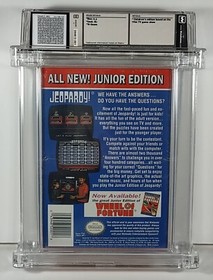 Jeopardy! All New Junior Edition NES Factory Sealed WATA Grade 9.2 B+ Mint Rare