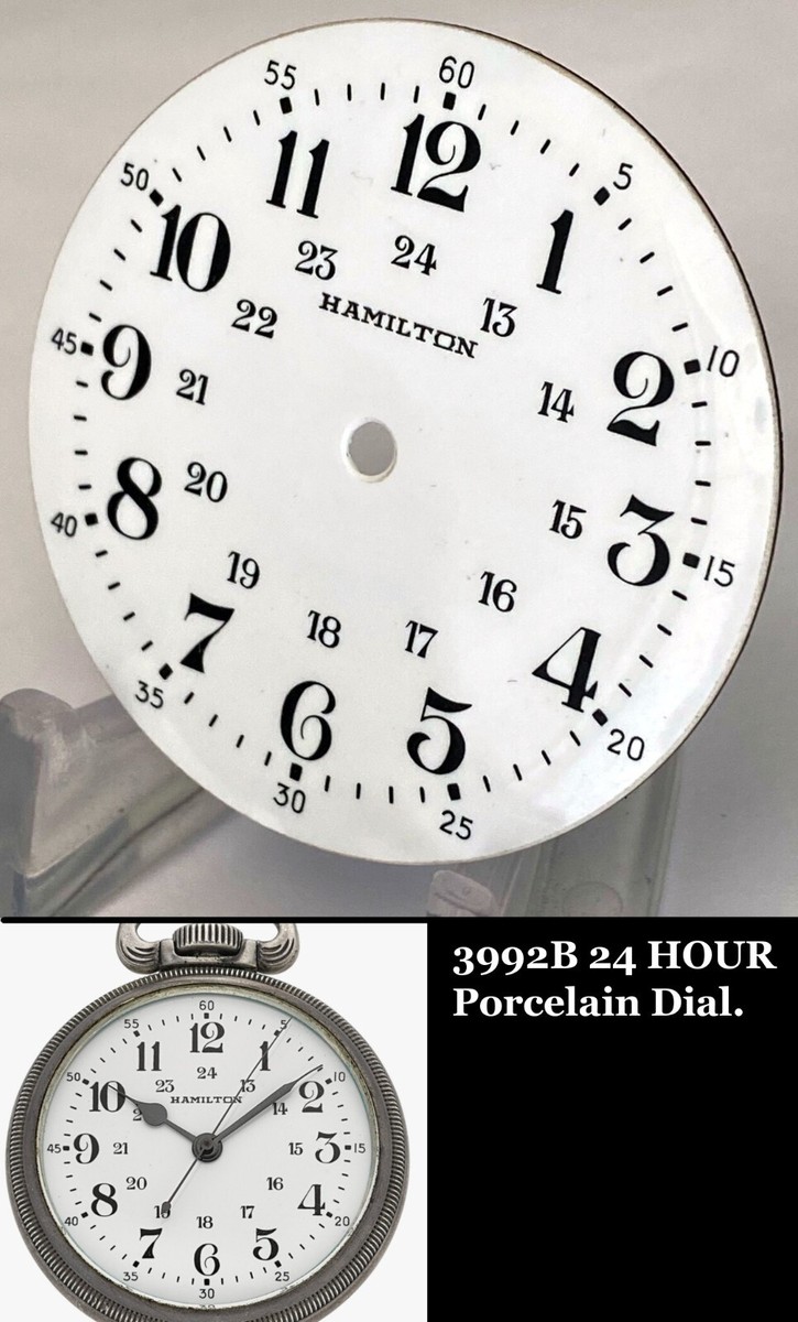 HAMILTON 3992B, BRITISH ROYAL ARMY SAS White Porcelain 24 HOUR
