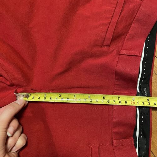 Banana Republic Sloan Fit Hose mittlerer Aufzug rot Business Damen Größe 4L EINIGE TRAGEN - Bild 23 von 24
