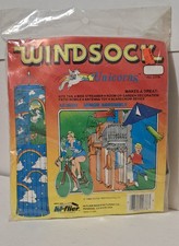 VINTAGE Hi Flier Windsock Round 42" long Unicorns NEW Old Stock 1986
