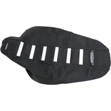 SDG Components 6-Ribbed Seat Cover - Red/Black fits Honda CRF 450 95943KRK