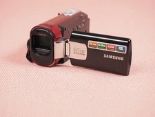 Samsung SMX-F40RN/XAA Handy Camcorder 65X Zoom SD Memory w/ Battery Untested