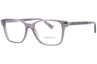 Versace VE3340U 5406 Eyeglasses Frame Men's Opal Grey Full Rim Square Shape 53mm