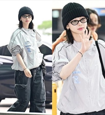 Gentle Monster Takion T1 Sunglasses Inspired Karina Style Tortoise Green Lens