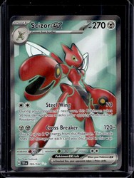 Scizor ex 195/162 Temporal Forces Full Art Ultra Rare