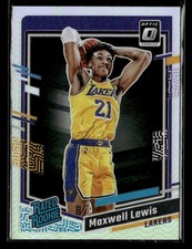 2023-24 Donruss Optic #211 Maxwell Lewis Holo Rookie Card Los Angeles Lakers. rookie card picture