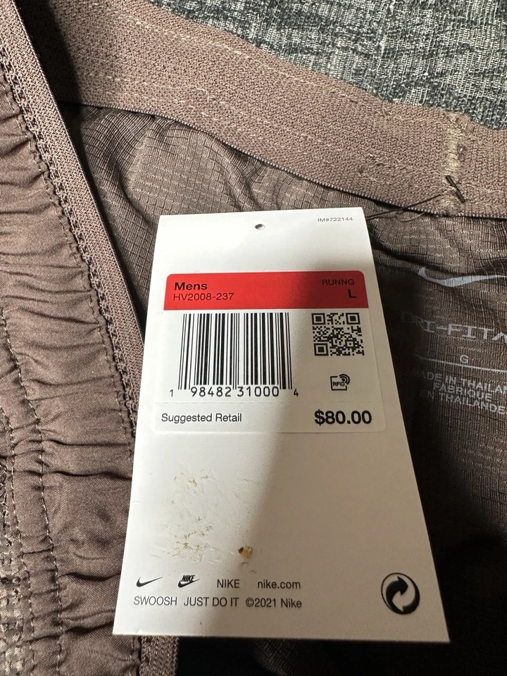 Pantalones Cortos Nike Run ADV Forrados 5” Correr Dri-FIT Para Hombres Talla Grande HV2008-237 Foto 4 de 4