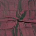 Vintage Purple Dual Tone 100% Silk Handloom Sari Remnant 4YD Craft Fabric Scrap
