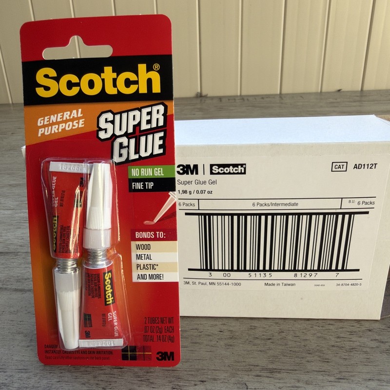3M Scotch Super Glue - 6 Pack