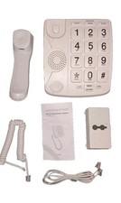 Packard Bell PB300WH Big Button Phone for Elderly Seniors Landline Corded Phone