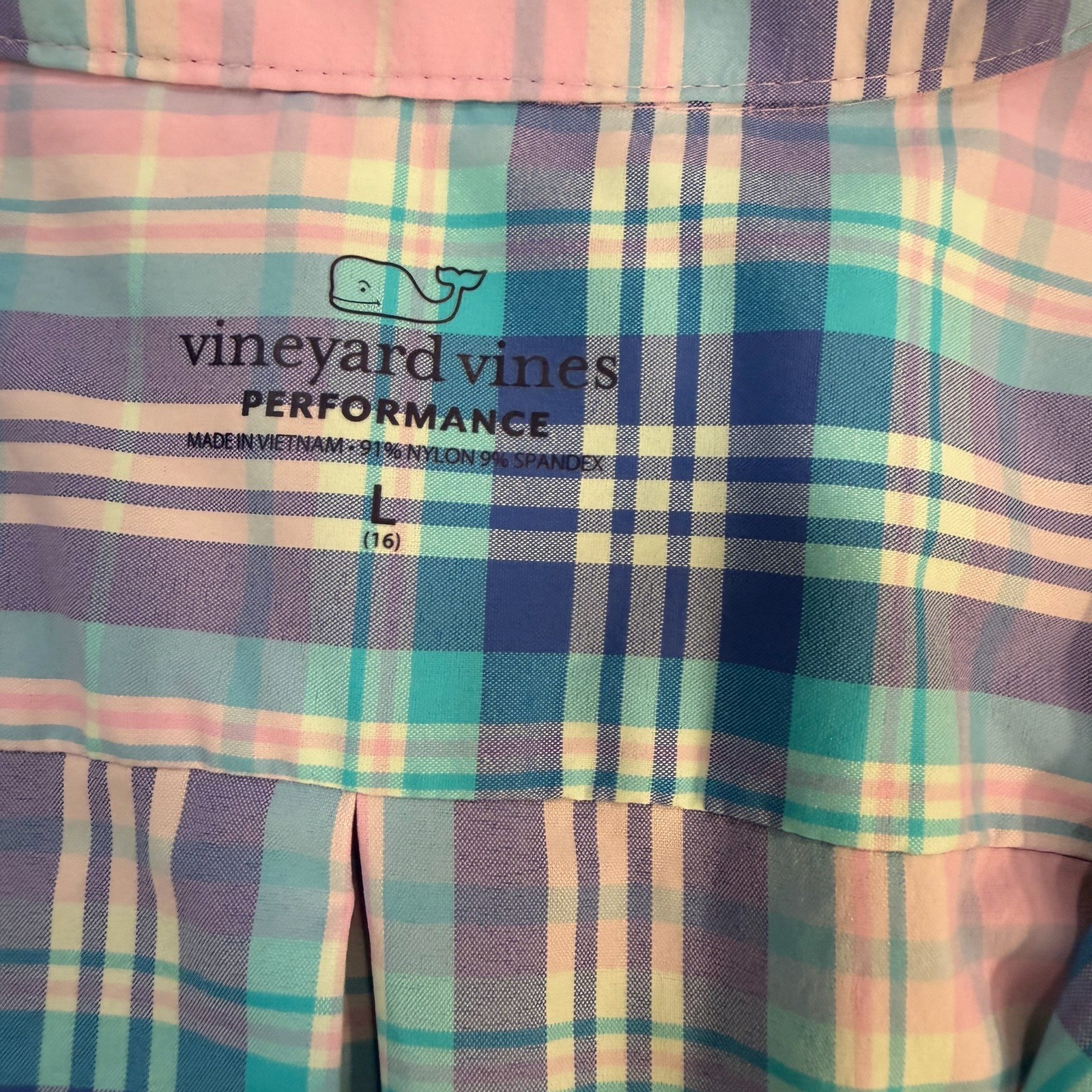 Vineyard Vines Performance Large Stretch Plaid Bu… - image 4