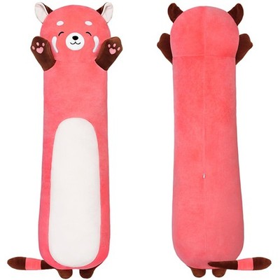 Long Red Panda Plush Body Pillow, 35 Inch Soft Animal Hugging , Cute Cuddle C...