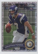 2011 Topps Chrome X-Fractor Christian Ponder #165 0b3