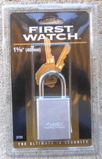 NEW!!! First Watch   PADLOCK with 2 Keys  1  9/16"  (40 mm)  Free Shipping