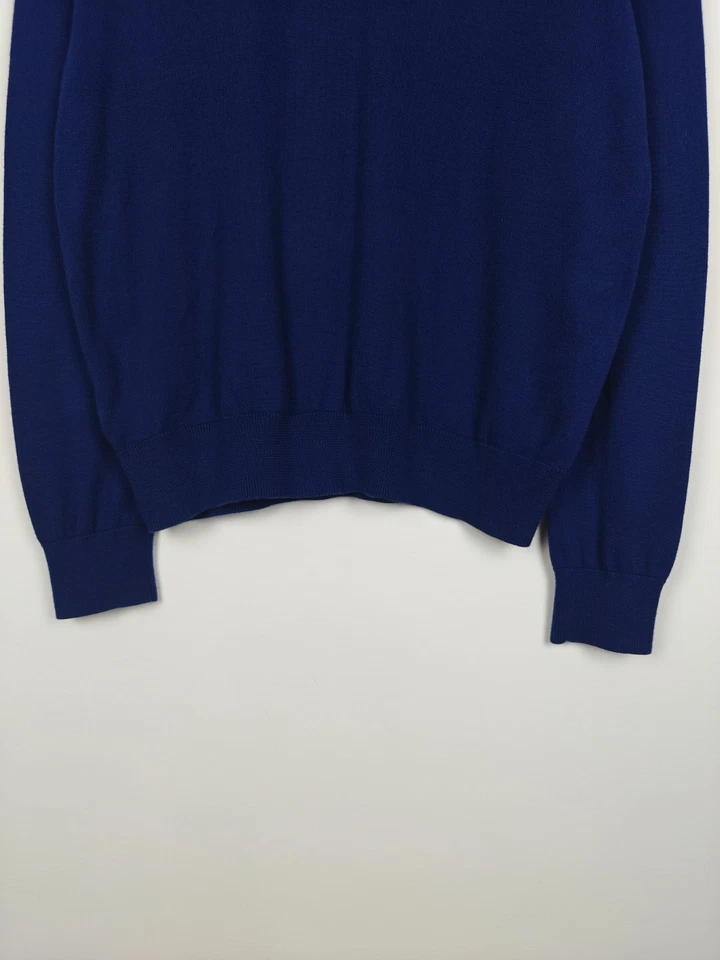 Fred Perry Sweater Blue Pullover Logo size M - Image 3 of 4