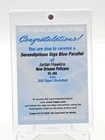 JORDAN HAWKINS 2025-26 TOPPS 3 SERENDIPITOUS SIGS BLUE AUTO #SS-JHA Q1048