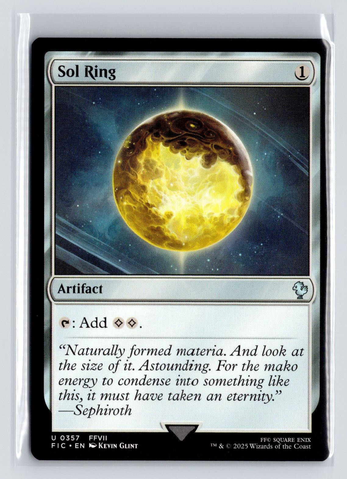 Sol Ring (0357) 357 Regular Commander: FINAL FANTASY Magic: The Gathering NM
