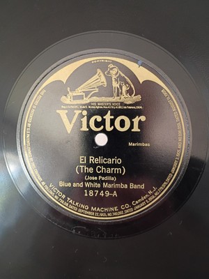 Victor 78 Record MARIMBA 18749A- El Relicario/ One-Two-Three-Four Hawaiian...
