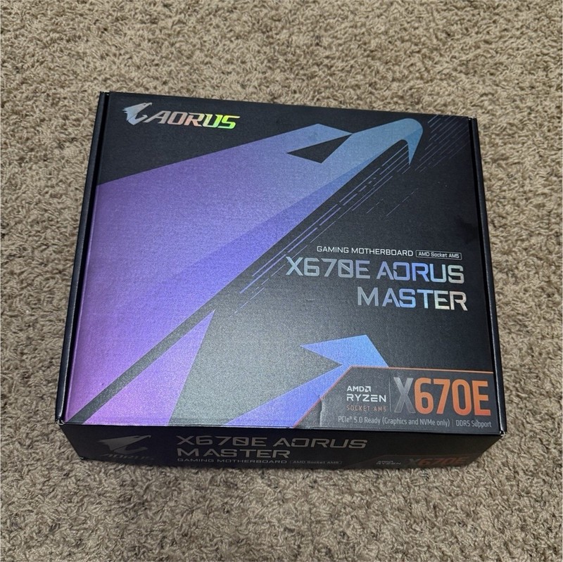 GIGABYTE AORUS X670E AORUS MASTER AM5 ATX DDR5 Gaming Motherboard