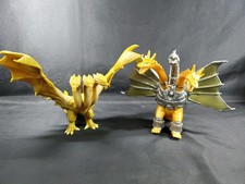Toho Bandai Godzilla King Ghidorah Lot Mecha Figure Gold Vinyl Kaiju Large Size