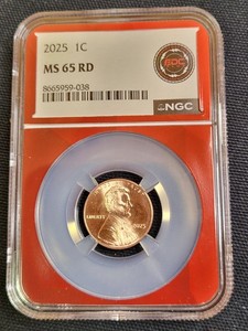 2025 MS 65 RD 1 Cent Lincoln Penny