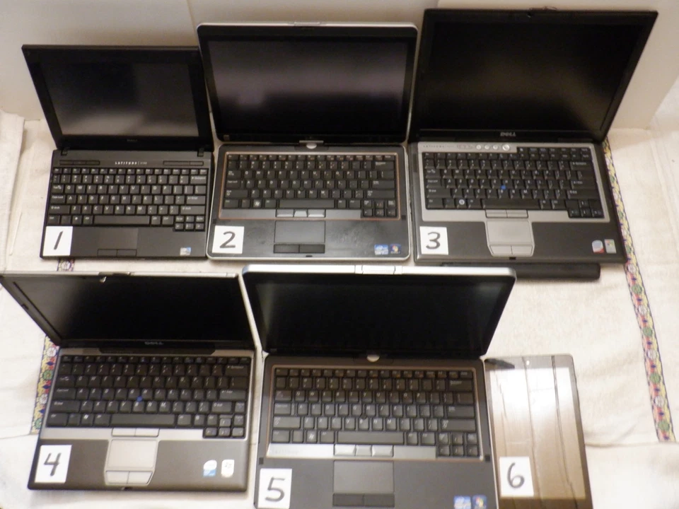 6 GEBRAUCHTE COMPUTER - 5 DELL LATITUDE LAPTOPS/1 INSIGNIA TABLET ~ TECH BROS ODER TEILE - Bild 2 von 4