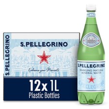 S.Pellegrino Sparkling Natural Mineral Water, 33.8 fl Fl Oz (Pack of 12) 